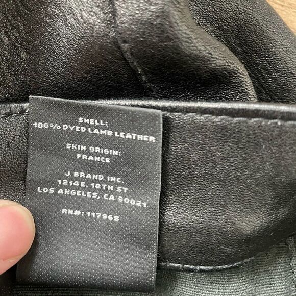 $989 J BRAND LAMB LEATHER pants - Picture 12 of 16
